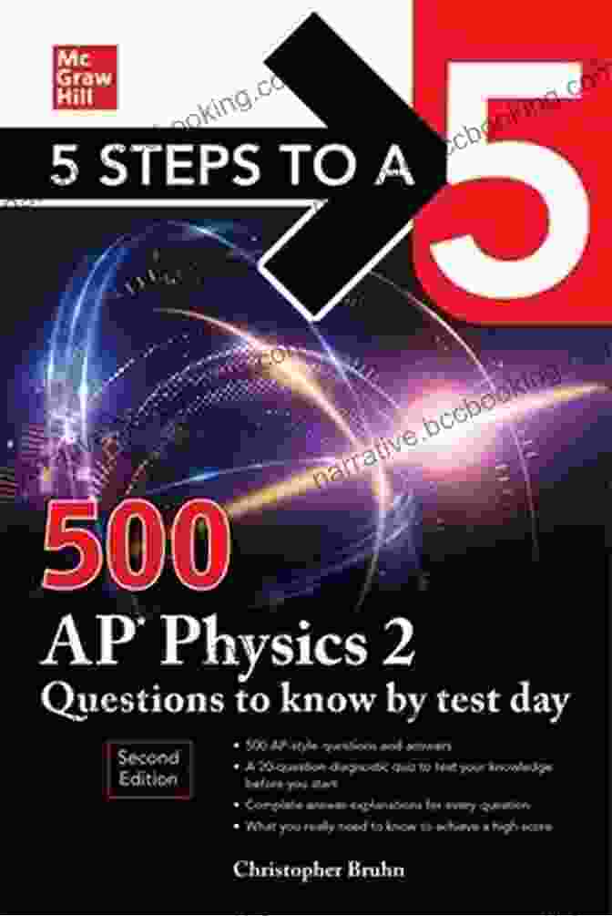 500 AP Physics Questions To Know By Test Day, Second Edition Cover Image Featuring A Vibrant Electric Blue Background With The Book Title In Bold White Letters And A Diagram Of A Projectile In Motion. 5 Steps To A 5: 500 AP Physics 2 Questions To Know By Test Day Second Edition