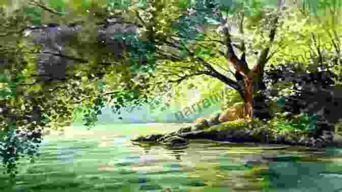 A Beautiful Watercolour Landscape Painting Of A Serene Lake Surrounded By Lush Greenery Ready To Paint In 30 Minutes: Landscapes In Watercolour