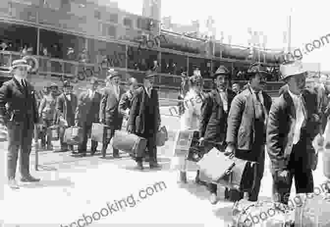 A Black And White Photograph Of Irish Immigrants Arriving In New York City, Their Faces Weary But Their Eyes Filled With Determination. After The Roof Caved In: An Immigrant S Journey From Ireland To America