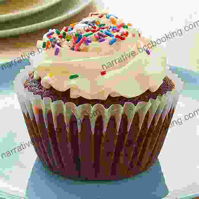 A Close Up Of A Chocolate Cupcake With Vanilla Frosting And Rainbow Sprinkles Easy Cupcake Cookbook (Cupcakes Cupcake Cookbook Cupcake Recipes Cupcake Ideas Cupcake Cakes Easy Cupcakes 1)