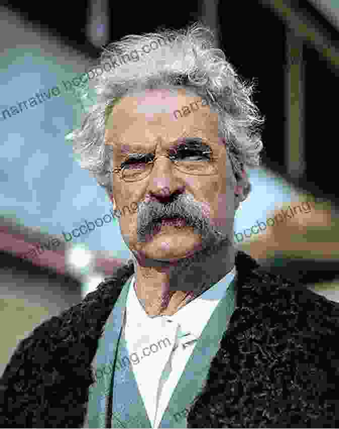 A Contemplative Portrait Of Mark Twain In His Later Years, Surrounded By His Beloved Books History For Kids: The Illustrated Life Of Mark Twain