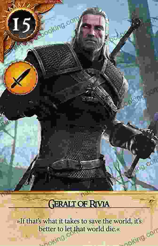 A Detailed Illustration Of Geralt Of Rivia From Gwent: The Witcher Card Game. Gwent: Art Of The Witcher Card Game