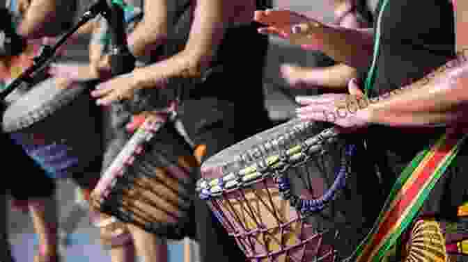 A Group Of Individuals Playing Drums And Other Instruments, Surrounded By Colorful Fabrics And Decorations The Art And Heart Of Drum Circles