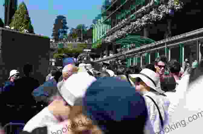 A Group Of People Sit In The Wimbledon Queue Together, Laughing And Sharing Snacks Standing In Line: A Memoir: 30 Years Of Obsessive Queuing At Wimbledon