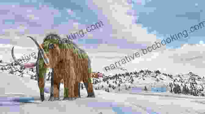 A Majestic Woolly Mammoth Striding Across An Icy Landscape During The Ice Age The Pleistocene Era: The History Of The Ice Age And The Dawn Of Modern Humans