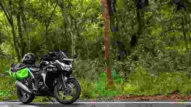 A Motorcycle Riding Through A Lush Green Forest Blow Ur Horn: The Motorcycle Journeys (1 Bike 16 Countries 40 Years)