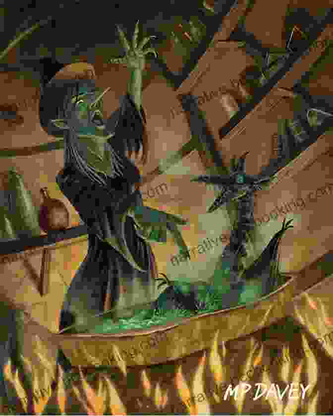 A Painting Of A Witch Casting A Spell. Magic: A History: From Alchemy To Witchcraft From The Ice Age To The Present