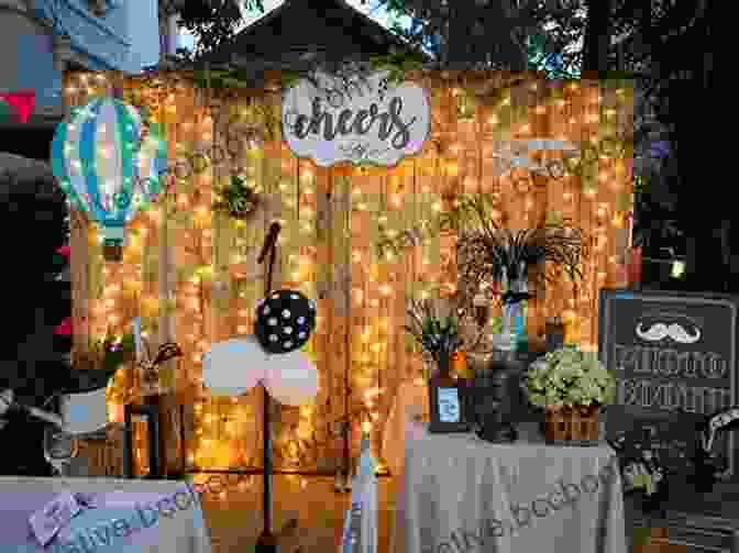 A Photo Booth At A Party, With A Custom Backdrop And Props For Guests To Take Memorable Photos. Celebrate Everything KF8: Fun Ideas To Bring Your Parties To Life
