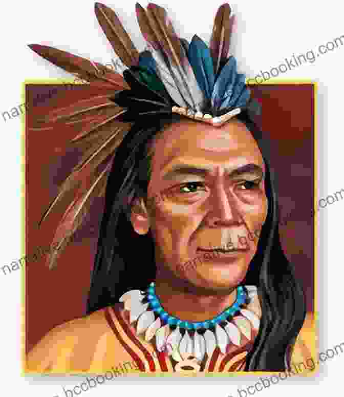 A Portrait Of Hiawatha, The Iroquois Leader, With A Serene Expression And A Headband Adorned With Wampum Shells FAMOUS INDIAN CHIEFS I HAVE KNOWN (ILLUSTRATED)