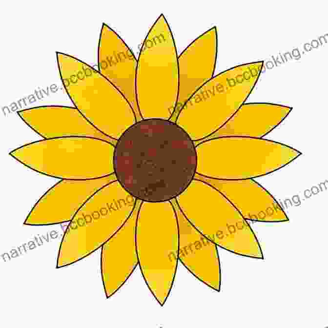 A Vibrant Drawing Of A Sunflower With Bright Yellow Petals How To Draw Flowers Step By Step 46 Easy Designs : Spark Your Creativity With Simple Line Art