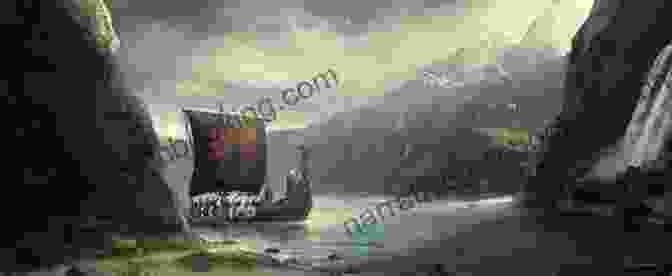 A Viking Longship Sails Through The Mist Shrouded Waters Of Loch Morar. The Vikings Of Loch Morar (The Creation Seekers 2)