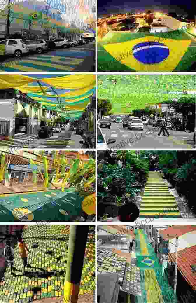 Aerial View Of A Bustling Street In Brazil Decorated With World Cup Flags Beyond The Pitch: The Spirit Culture And Politics Of Brazil S 2024 World Cup