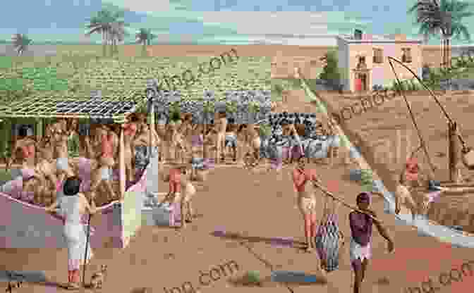 Bustling Ancient Egyptian Village, Depicting Daily Life And Social Interactions How To Survive In Ancient Egypt