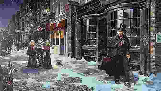 Christmas Carol Collins Classics Book Cover With A Snowy Victorian Street Scene And Ebenezer Scrooge Looking On In The Foreground A Christmas Carol (Collins Classics)