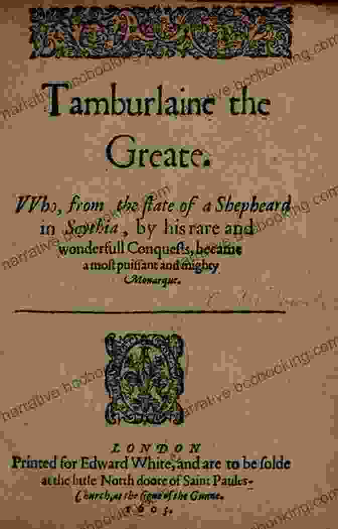 Close Up Of Marlowe's Handwritten Manuscript Of Tamburlaine The Great Tamburlaine The Great Part 1: Annotated