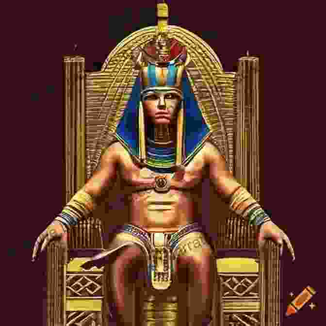 Egyptian Pharaoh Seated On Elaborate Throne, Embodying Divine Authority How To Survive In Ancient Egypt