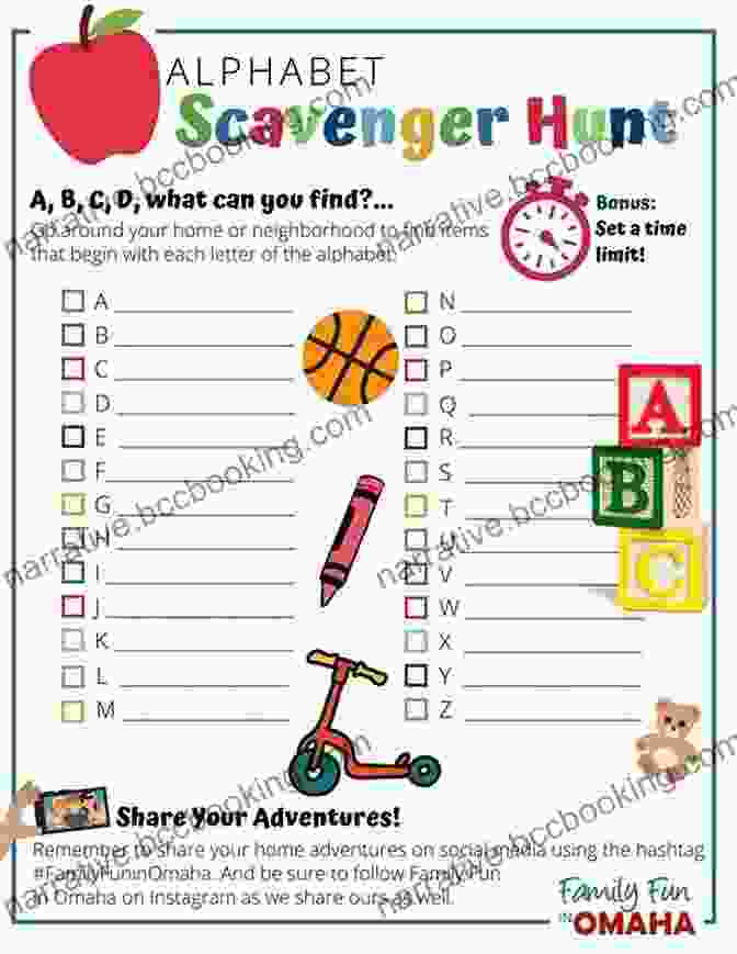 Family Playing Alphabet Scavenger Hunt Road Trip Games Activities For Kids: 33 Original And Classic Games For Back Seat Fun (Fun Family Travel)