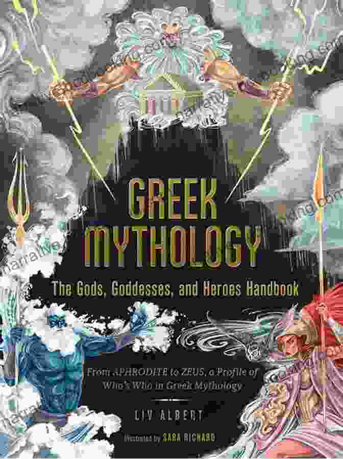 Heroes Of Greek Mythology Book Cover, Featuring A Muscular Warrior Wielding A Sword And Shield Against A Backdrop Of An Ancient Greek Temple. Heroes Of Greek Mythology (Dover Children S Classics)