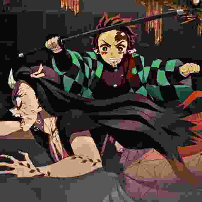 Heroic Tanjiro Kamado Protecting Nezuko, His Demon Turned Sister, Amidst A Treacherous Battle Demon Slayer: Kimetsu No Yaiba Vol 6: The Demon Slayer Corps Gathers