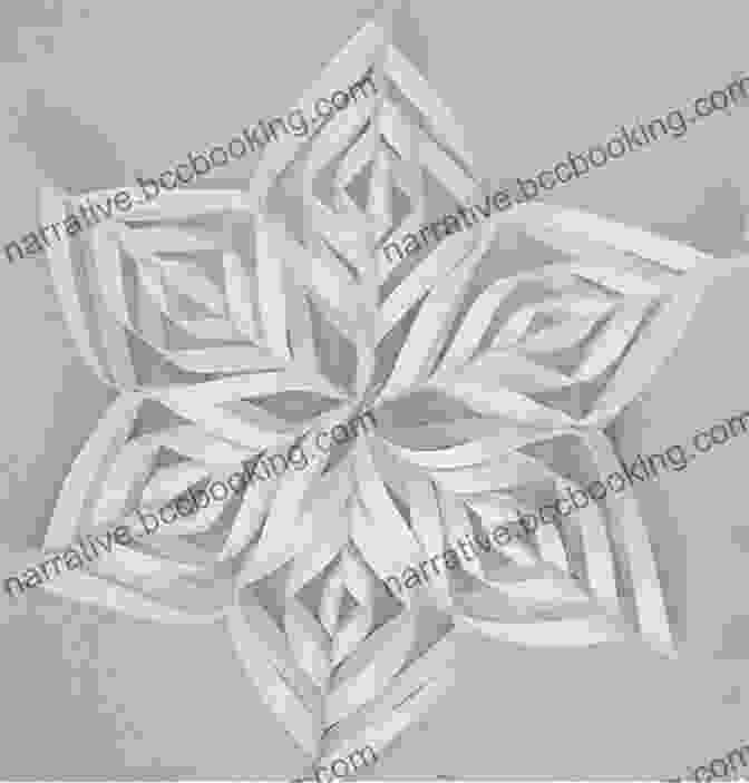 Intricate Paper Snowflake Cut From White Paper, Showcasing Its Delicate And Symmetrical Design Snowflakes For All Seasons: 72 Fold Cut Paper Snowflakes: 72 Easy To Make Snowflake Patterns