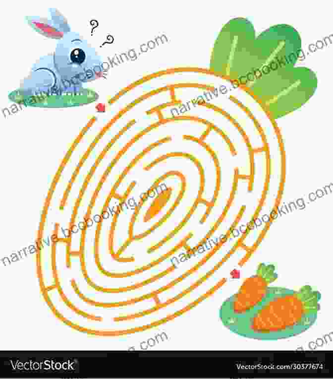 Maze Puzzle Featuring A Bunny Hopping To A Carrot Find The Easter Eggs : Easter Holiday Seek And Find Fun For Children Ages 3+ Recognition And Memory Activities For Preschoolers And Toddlers (The Easter Activity Collection)