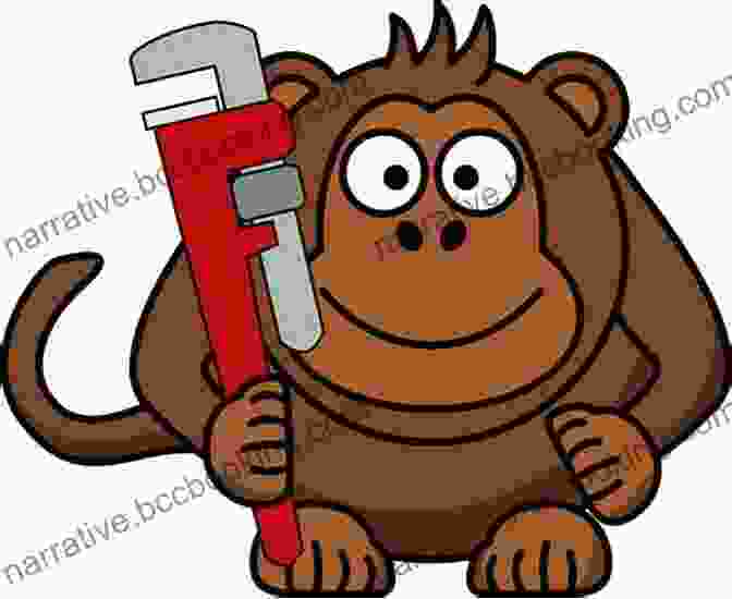 Monkey Wearing A Tool Belt And Holding A Monkey Wrench Chico Bon Bon And The Egg Mergency (Chico Bon Bon: Monkey With A Tool Belt)
