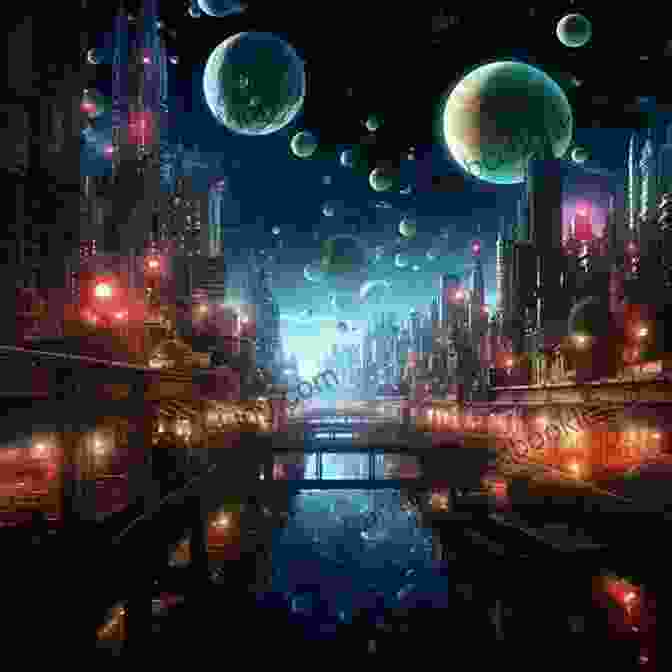 Singularity Sky Post Singularity Universe Depicting A Surreal And Otherworldly Cityscape With Floating Structures And Advanced Technology Singularity Sky Charles Stross