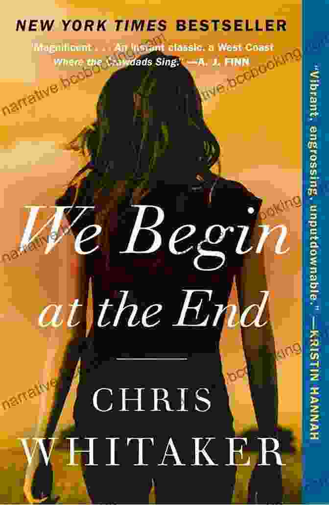 We Begin At The End Book Cover, Depicting A Young Woman Standing On A Desolate Beach, Looking Out To Sea We Begin At The End